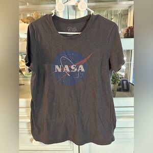 Cold Crush Charcoal NASA Logo Tee
